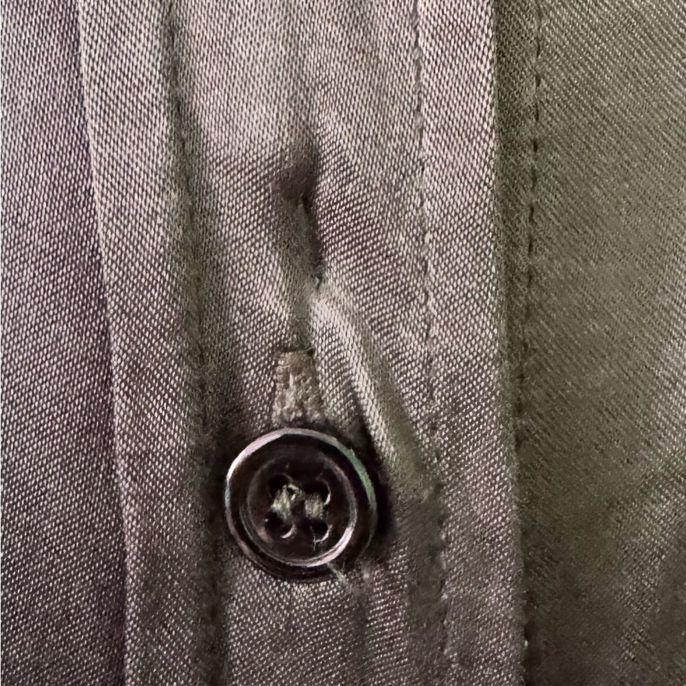 Elegant dark green Button-Up Dress Zara size small - Picture 2 of 3